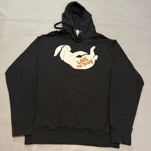Harry Styles Bunny Rabbit Black Love On Tour Bunny Concert Merch Hoodie-S-5020